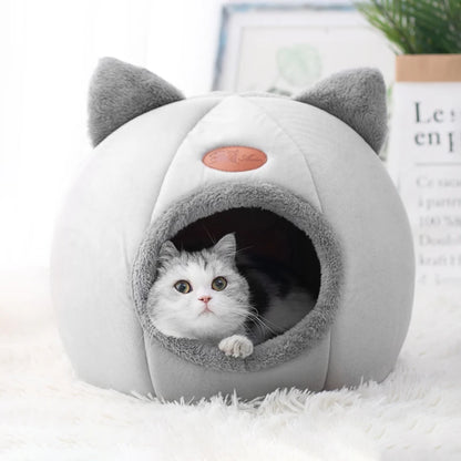 Cozy Winter Pet Cave Bed