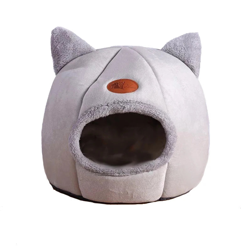 Cozy Winter Pet Cave Bed